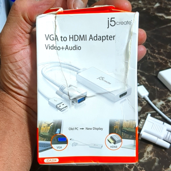 New VGA to HDMI ADAPTER Video+ Audio - Picture 1 of 6